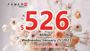谁将在2023年1月25日赢得下一个5.26亿美元的Powerball奖金呢？