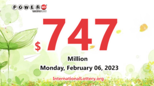 四位中奖者获得了 Powerball 的第二奖；头奖累积至 7.47 亿美元。